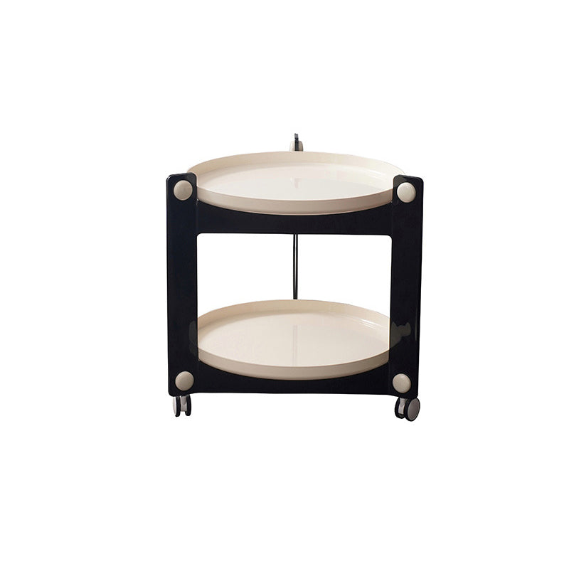 25.19" Tall 3 Legs End Table Tray Top Accent Side Table for Living Room