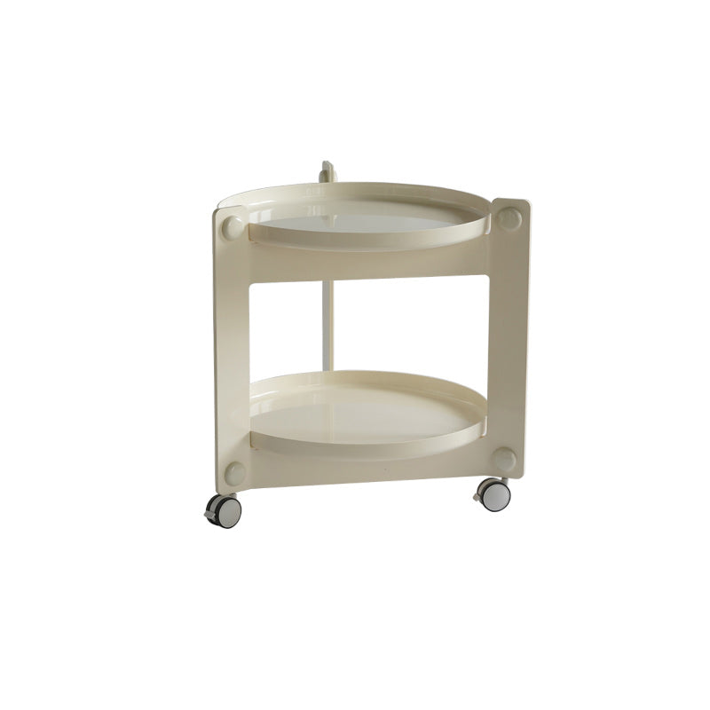 25.19" Tall 3 Legs End Table Tray Top Accent Side Table for Living Room