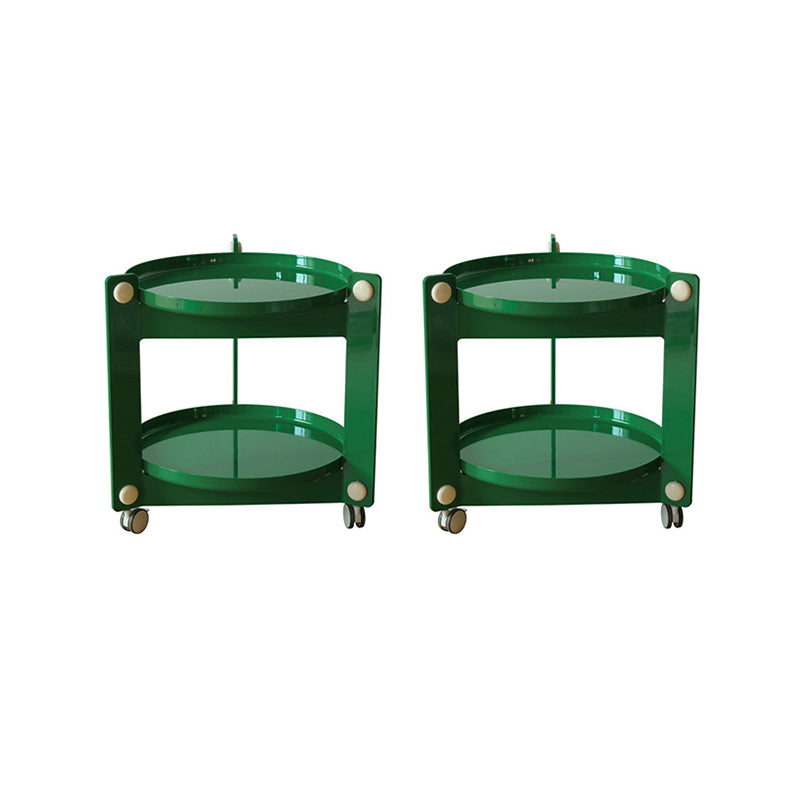 25.19" Tall 3 Legs End Table Tray Top Accent Side Table for Living Room