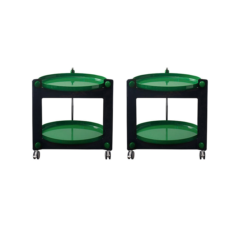 25.19" Tall 3 Legs End Table Tray Top Accent Side Table for Living Room