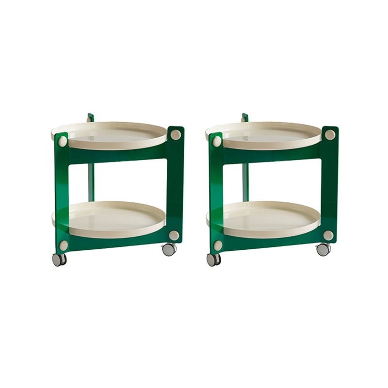 25.19" Tall 3 Legs End Table Tray Top Accent Side Table for Living Room