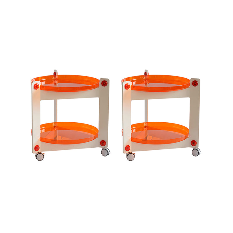 25.19" Tall 3 Legs End Table Tray Top Accent Side Table for Living Room