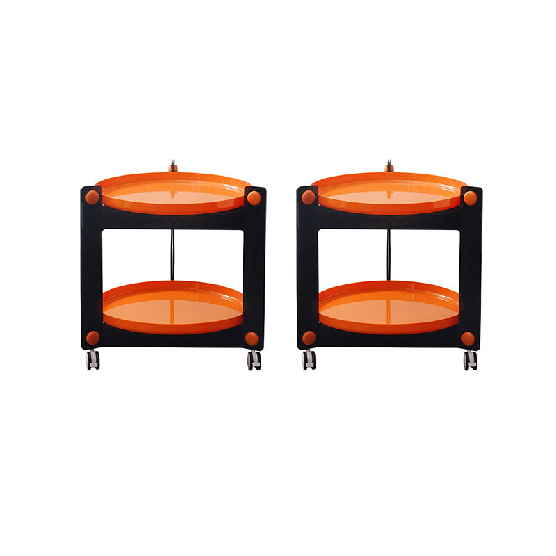 25.19" Tall 3 Legs End Table Tray Top Accent Side Table for Living Room