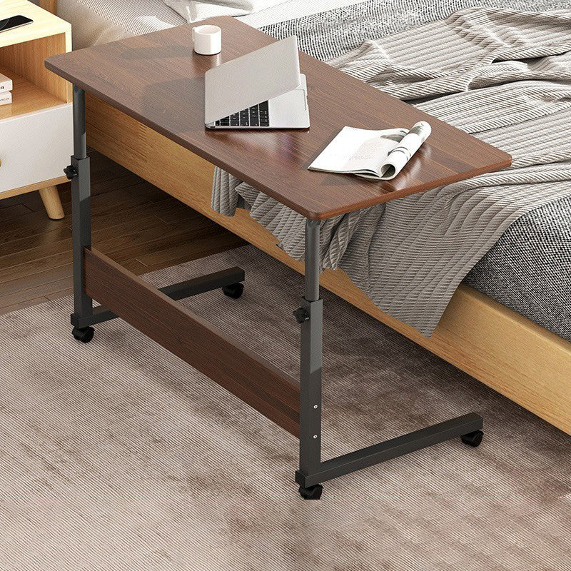 Modernistic Rectangular Corner Table 4 Legs Metal Side End Table with Storage