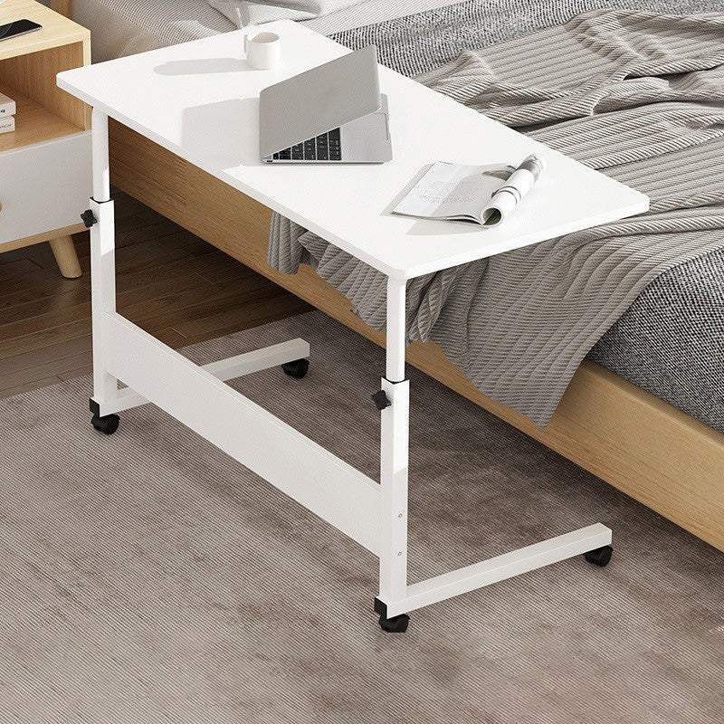 Modernistic Rectangular Corner Table 4 Legs Metal Side End Table with Storage