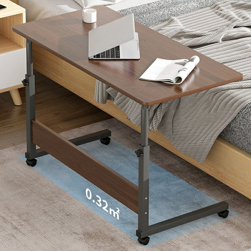 Modernistic Rectangular Corner Table 4 Legs Metal Side End Table with Storage