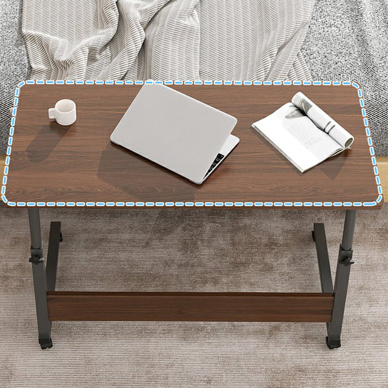 Modernistic Rectangular Corner Table 4 Legs Metal Side End Table with Storage