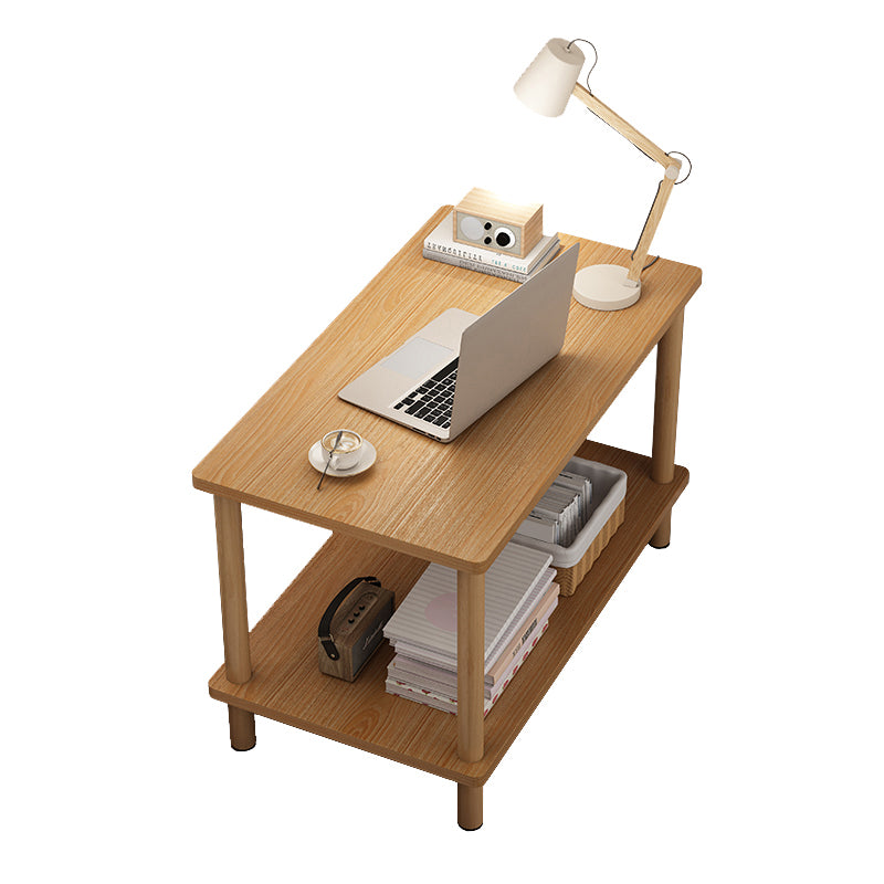 Modern Rectangular/Square Corner Table Wood Side End Table for Living Room