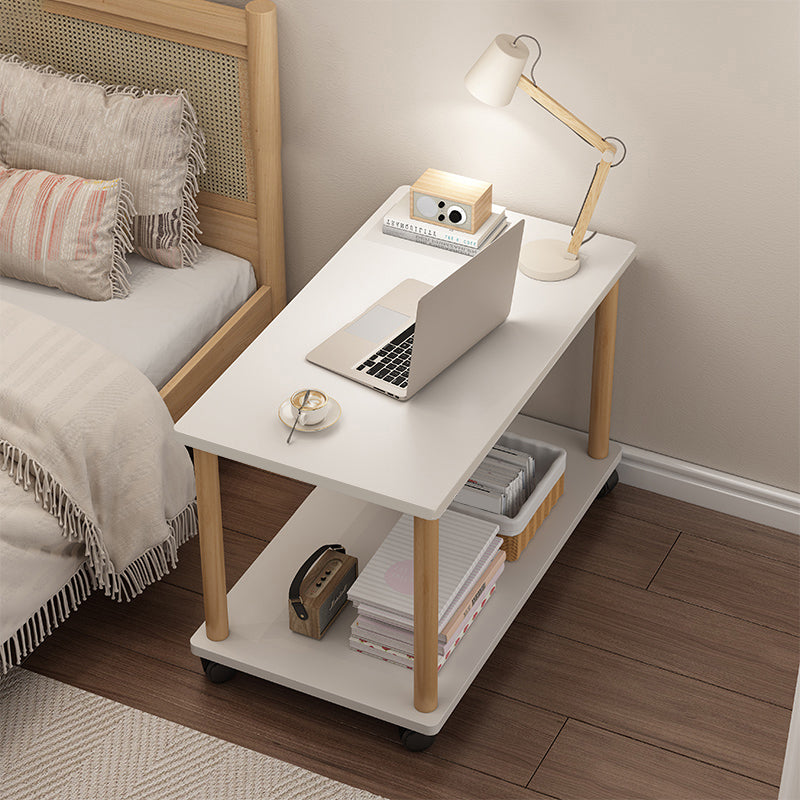 Modern Rectangular/Square Corner Table Wood Side End Table for Living Room