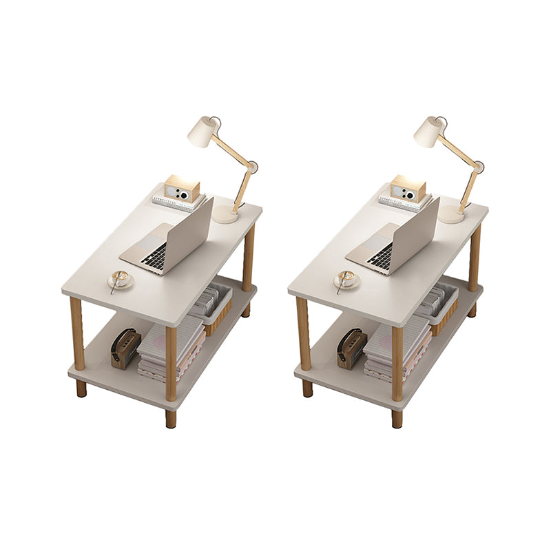 Modern Rectangular/Square Corner Table Wood Side End Table for Living Room