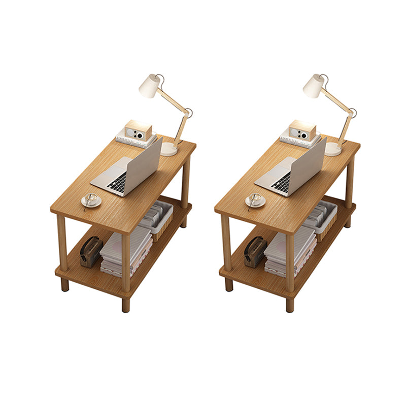 Modern Rectangular/Square Corner Table Wood Side End Table for Living Room