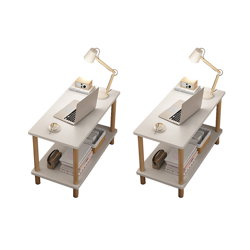 Modern Rectangular/Square Corner Table Wood Side End Table for Living Room