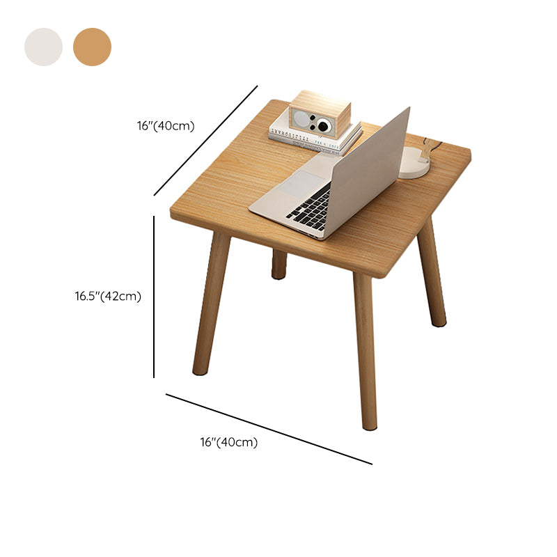 Modern Rectangular/Square Corner Table Wood Side End Table for Living Room