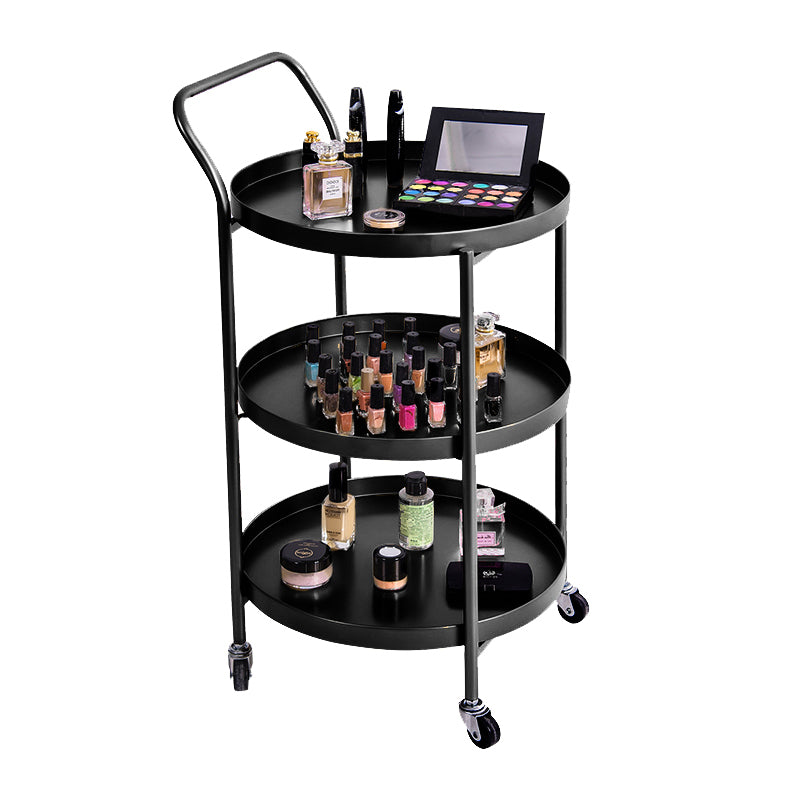 Modernistic Style Accent Side Table Round Metal Living Room Corner Table