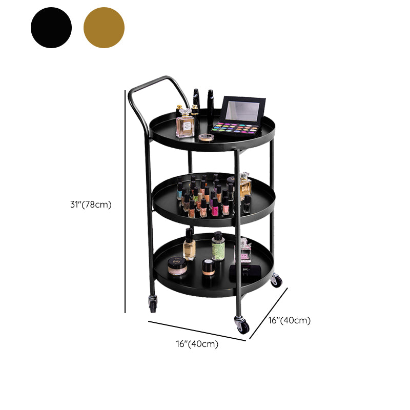 Modernistic Style Accent Side Table Round Metal Living Room Corner Table