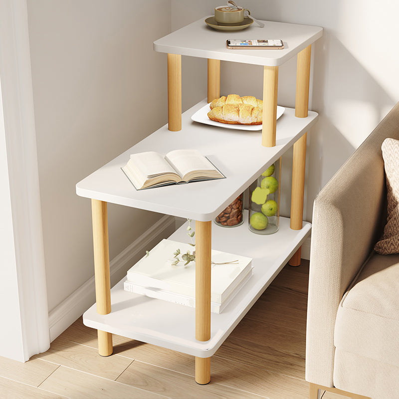 Modern Style Side End Snack Table Wooden with Storage End Table