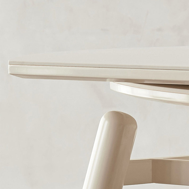 Contemporary Dining Room Dinner Table Stone 4 Legs Dining Table