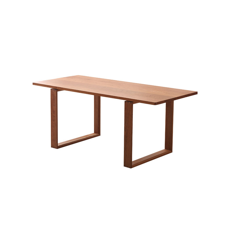 Contemporary Kitchen Dinner Table Solid Wood Rectangle Dining Table