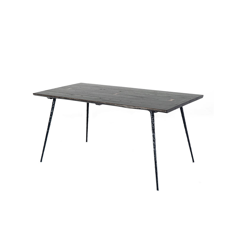 Industrial Dining Table Rectangle Wooden Dinner Table for Dining Room