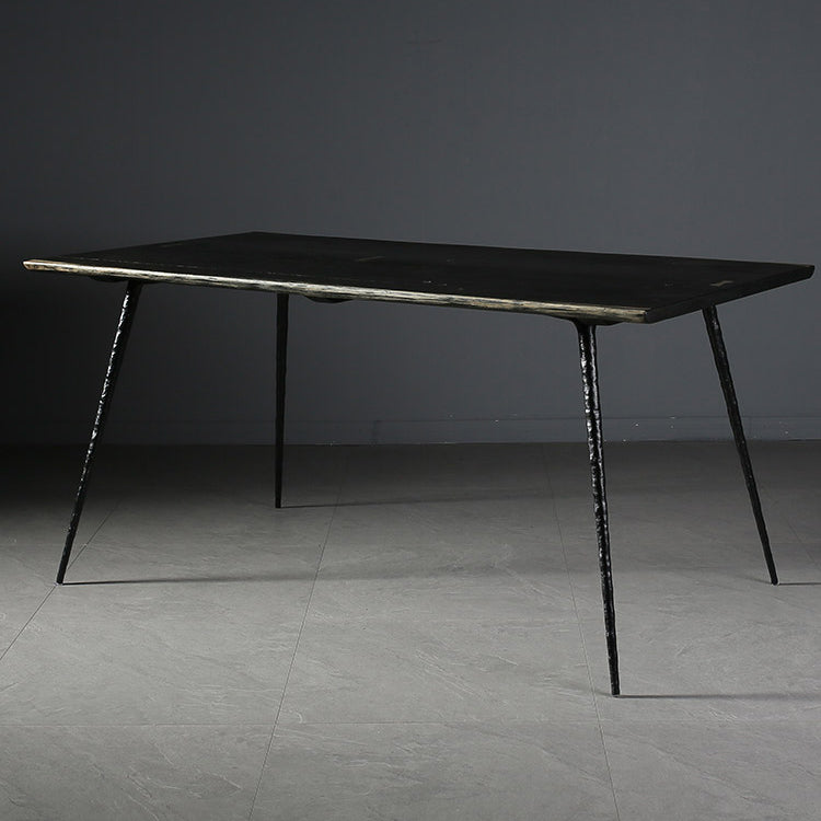 Industrial Dining Table Rectangle Wooden Dinner Table for Dining Room