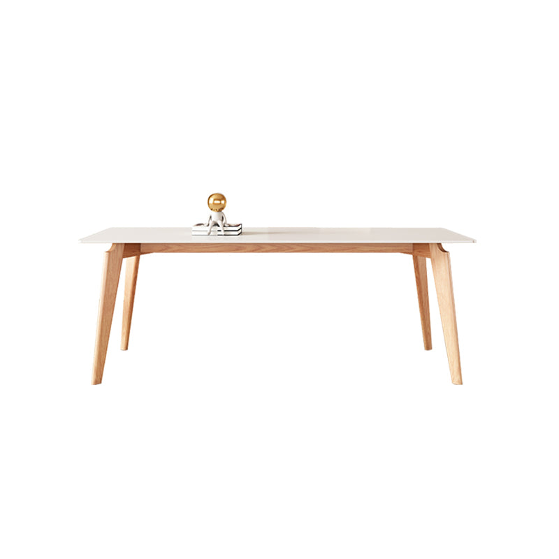 Sintered Stone Dining Table Wooden Base Dinner Table for Dining Room