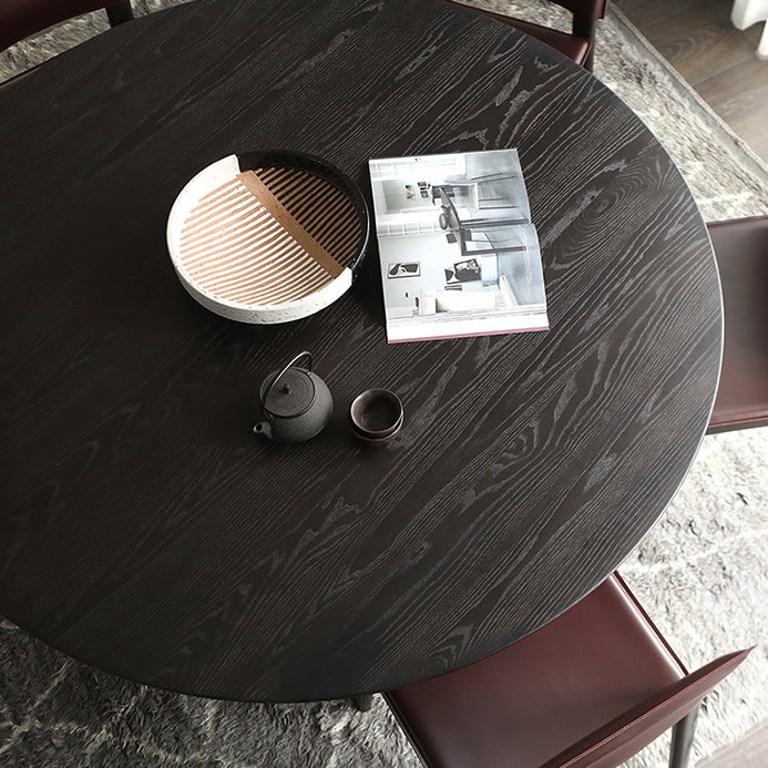 Modern Dining Table Round Wooden Dinner Table for Dining Room