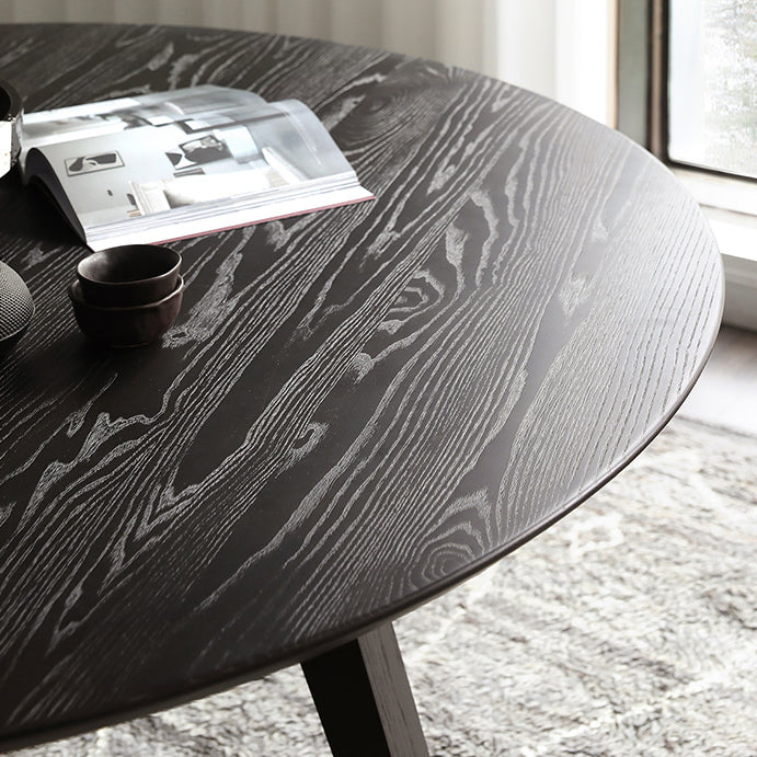 Modern Dining Table Round Wooden Dinner Table for Dining Room