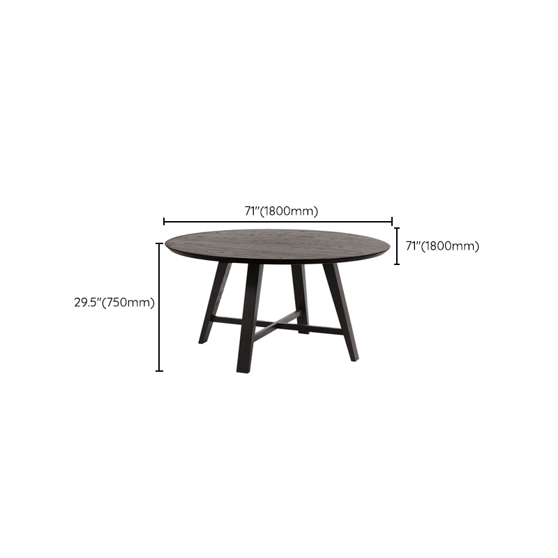 Modern Dining Table Round Wooden Dinner Table for Dining Room