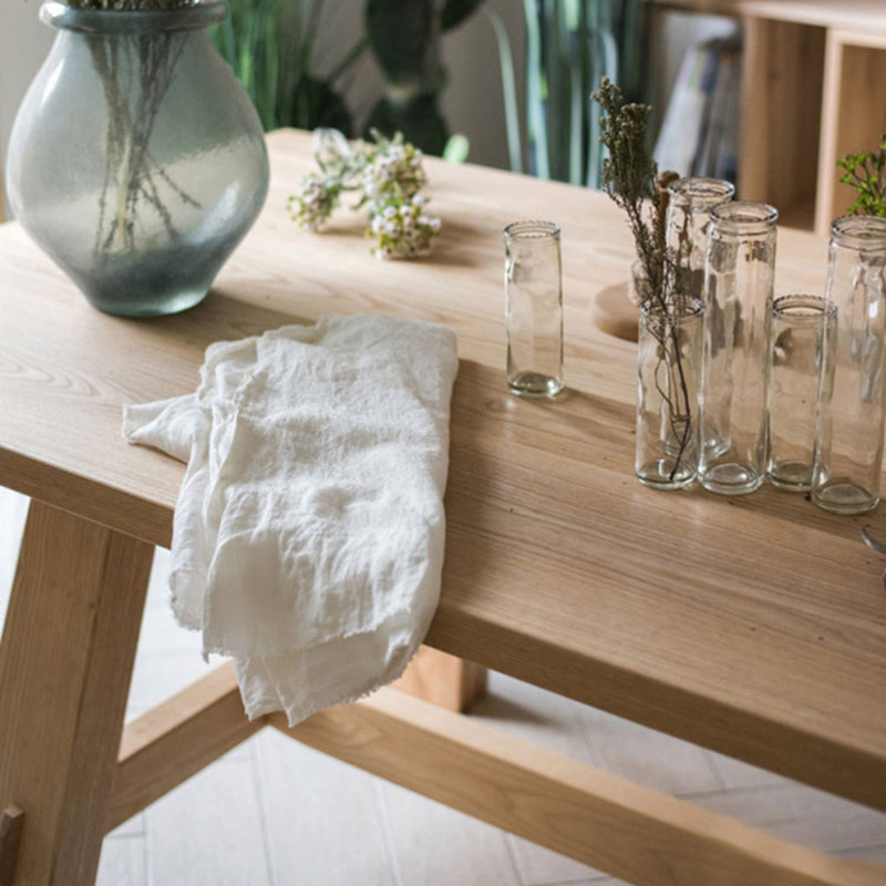 Modern Dining Table Rectangle Wood Dinner Table for Dining Room