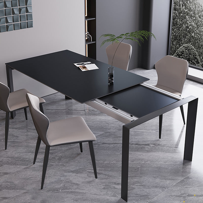 Industrial Kitchen Dinner Table Rectangle 4 Legs Dining Table