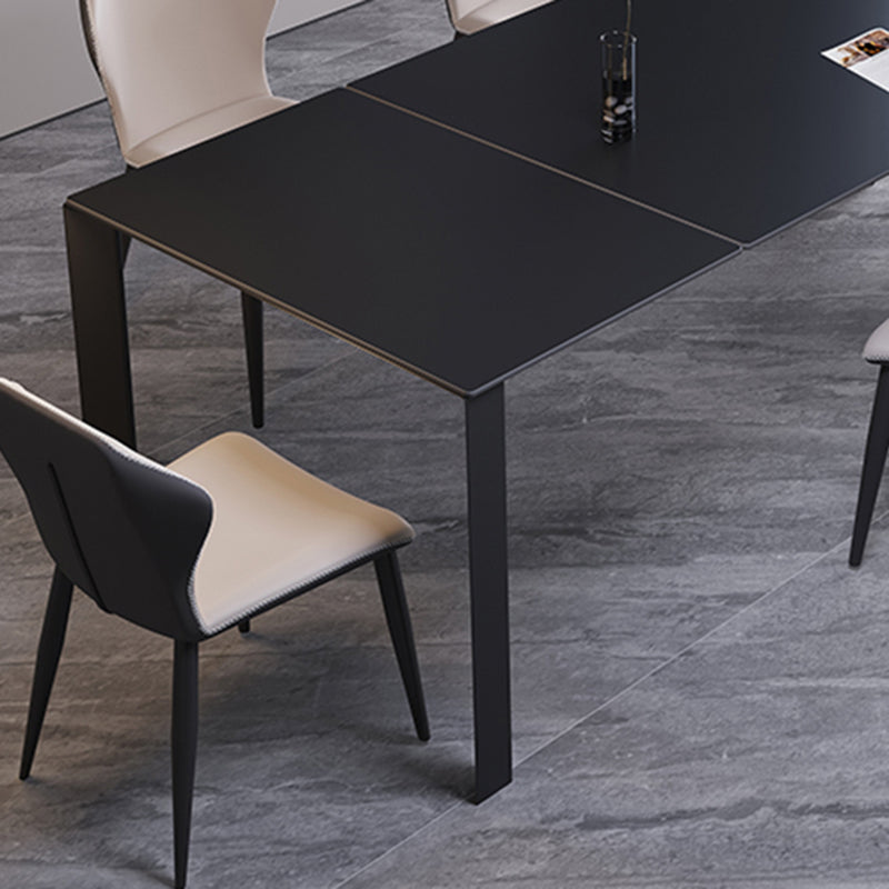 Industrial Kitchen Dinner Table Rectangle 4 Legs Dining Table