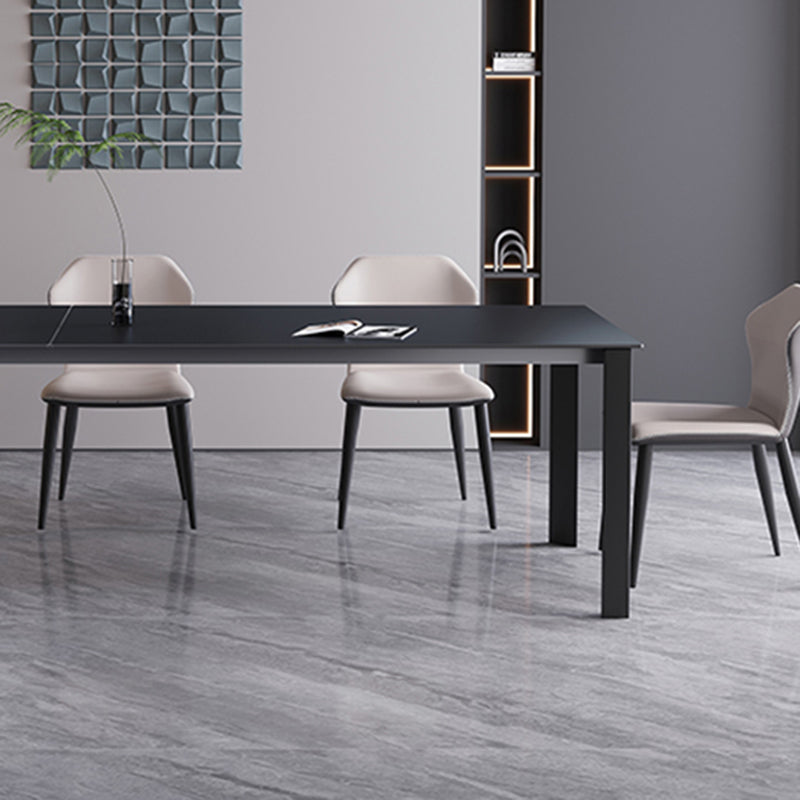 Industrial Kitchen Dinner Table Rectangle 4 Legs Dining Table