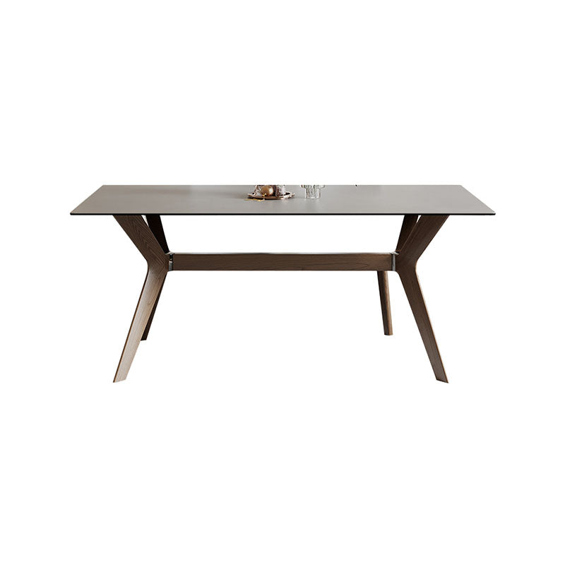 Rectangle Modern Dining Table Sintered Stone Dinner Table for Dining Room