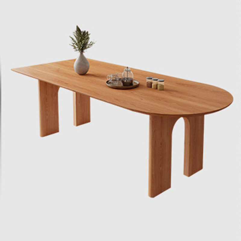 Modern Style Dining Table Solid Wood 4 Legs Dinner Table for Dining Room