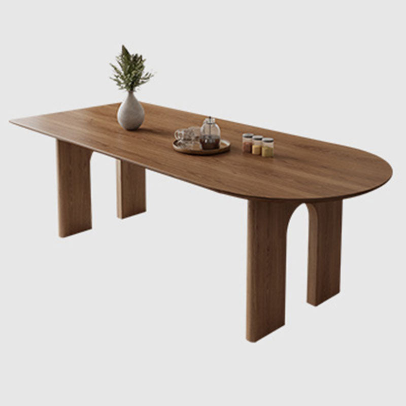 Modern Style Dining Table Solid Wood 4 Legs Dinner Table for Dining Room