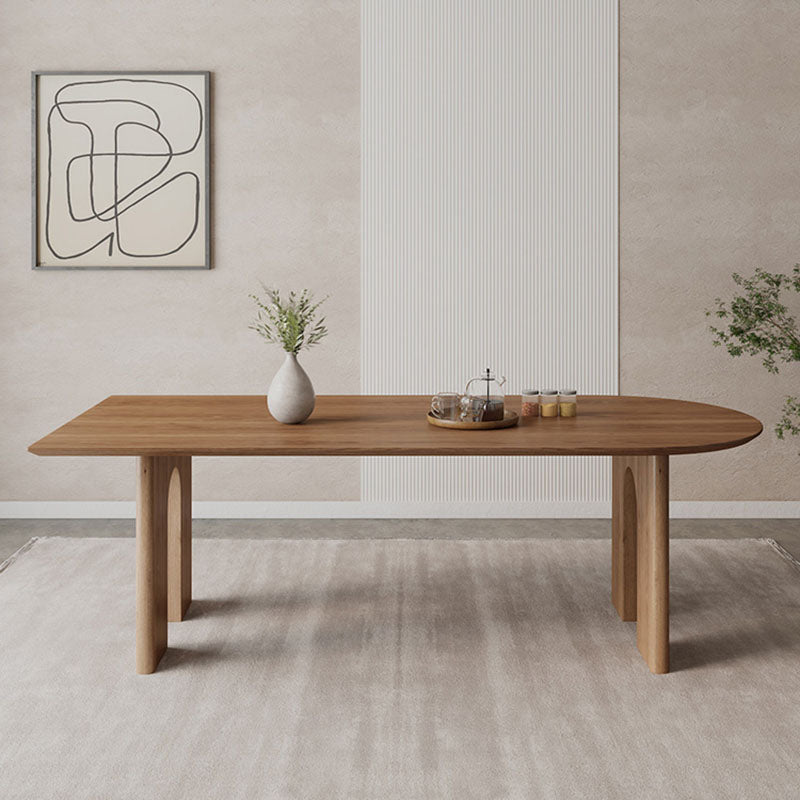 Modern Style Dining Table Solid Wood 4 Legs Dinner Table for Dining Room