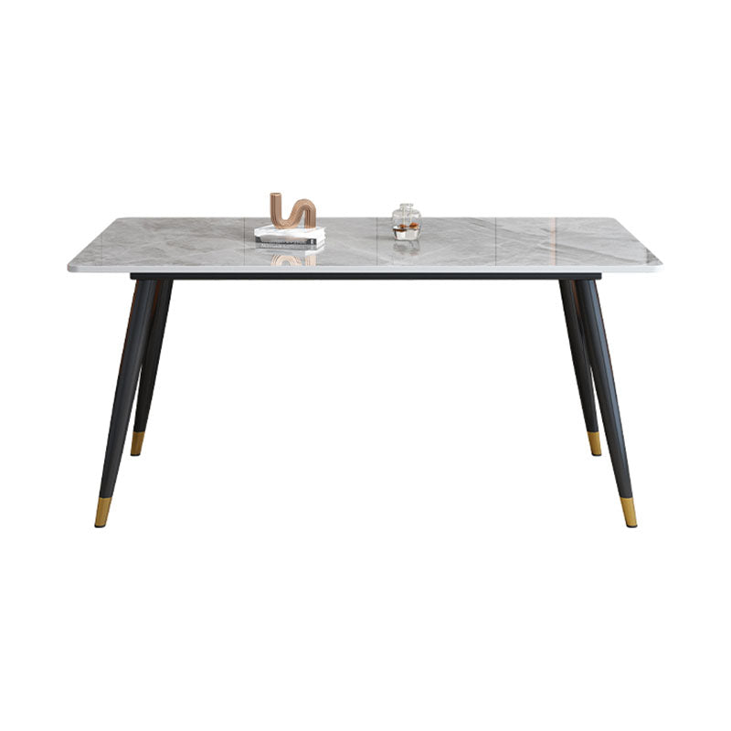Modern Dining Table Rectangle Sintered Stone Dinner Table for Dining Room