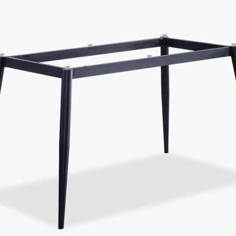 Sintered Stone Dining Table Rectangle 4 Legs Dinner Table for Dining Room