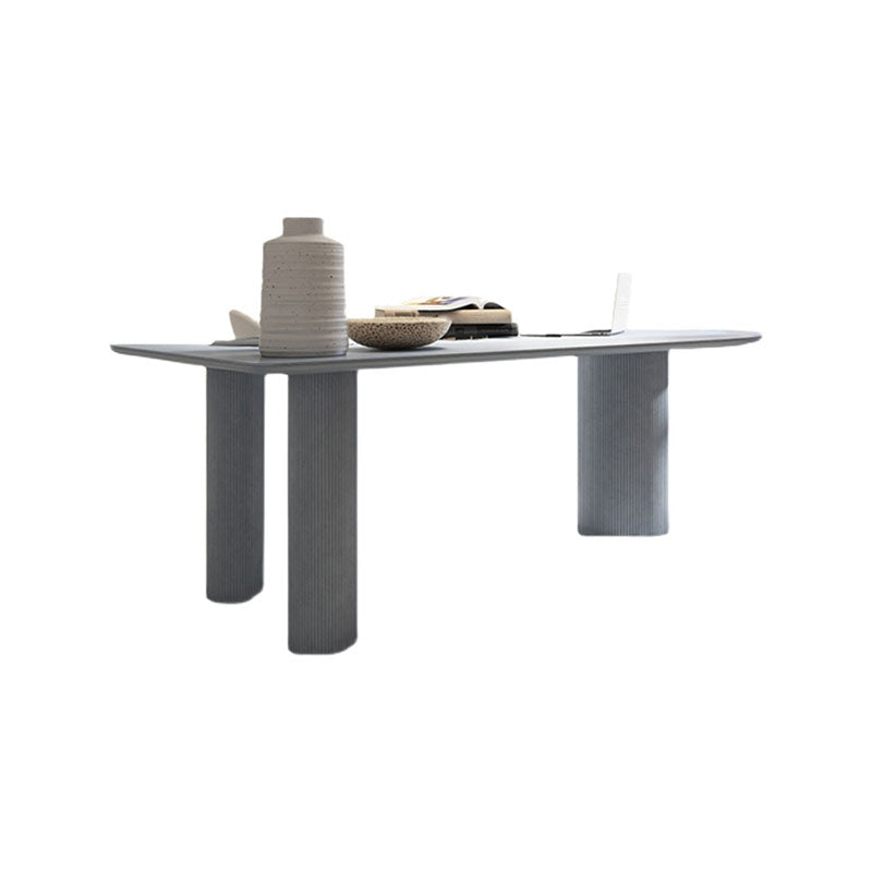 Modern Blue Dining Table Solid Wood Dinner Table for Dining Room