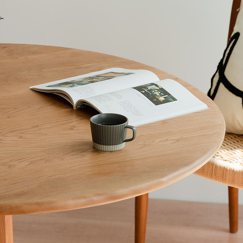 Modern Round Dining Table Wooden Dinner Table for Dining Room