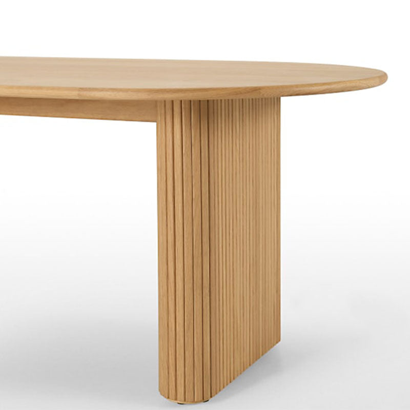 Oval Modern Dining Table Solid Wood Dinner Table for Dining Room