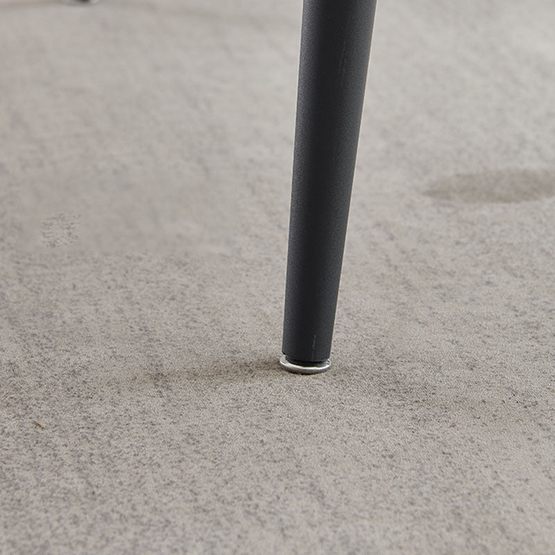 Kitchen Industrial Dinner Table Stone Rectangle 4 Legs Dining Table