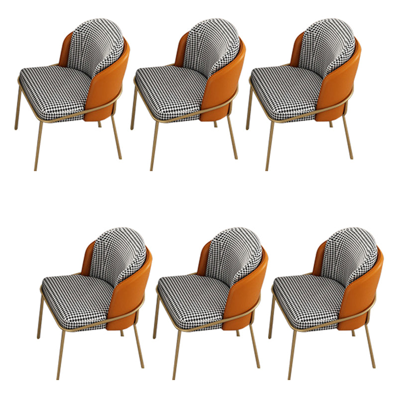 Upholstered Kitchen Dining Chairs Contemporary Metal Arm Chairs