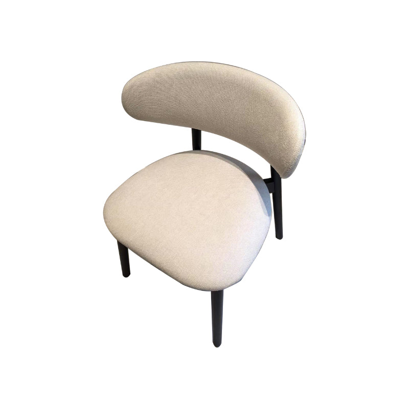 Modern Simple Side Chair Solid Wood Base Side Dining Chair for Living Room