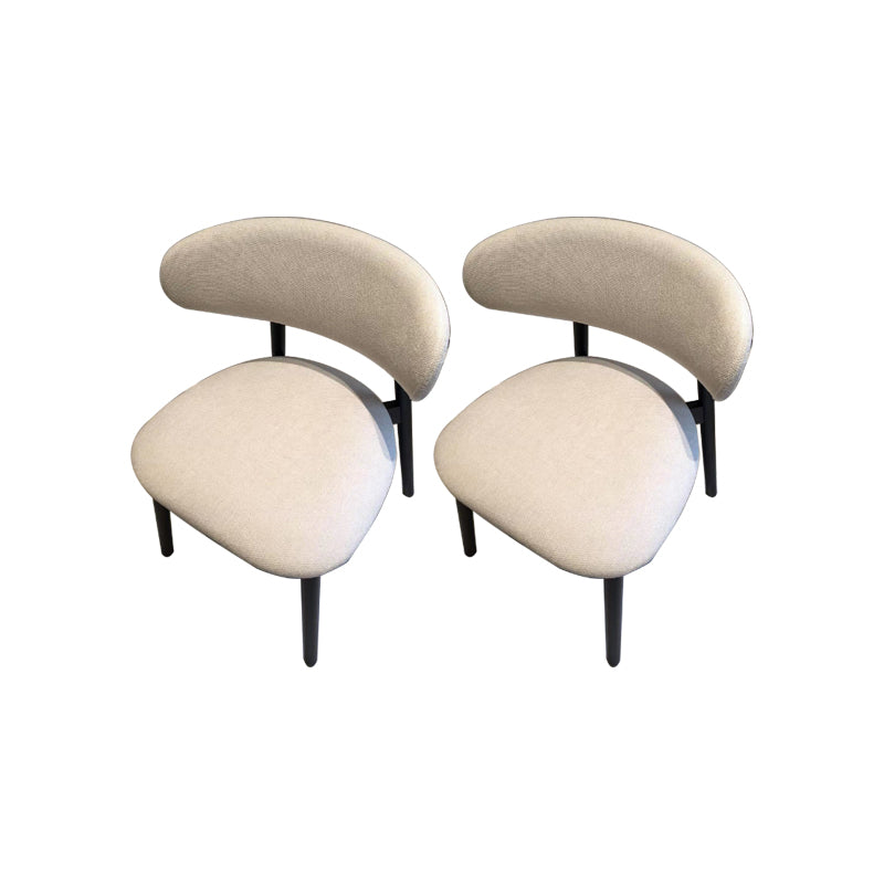 Modern Simple Side Chair Solid Wood Base Side Dining Chair for Living Room