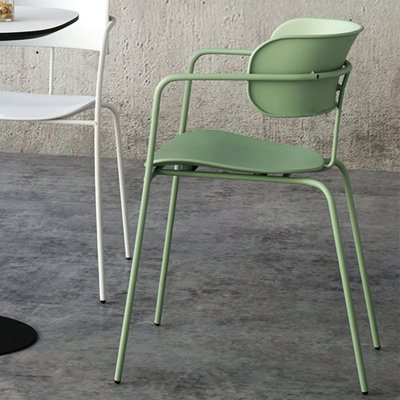 Modern Style Arm Chair Plastic Indoor Dining Chair for Living Room