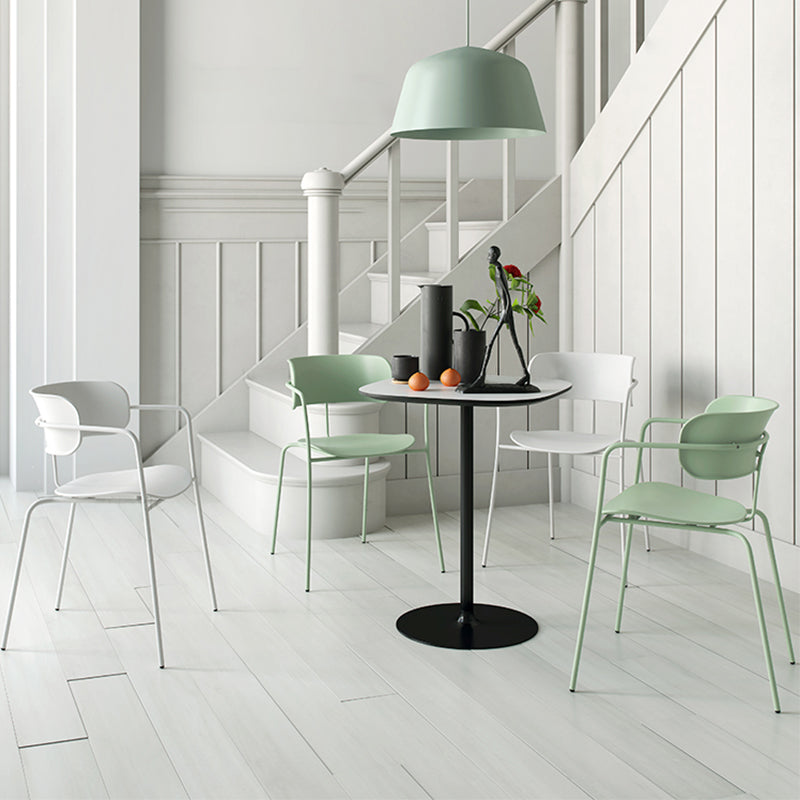 Modern Style Arm Chair Plastic Indoor Dining Chair for Living Room