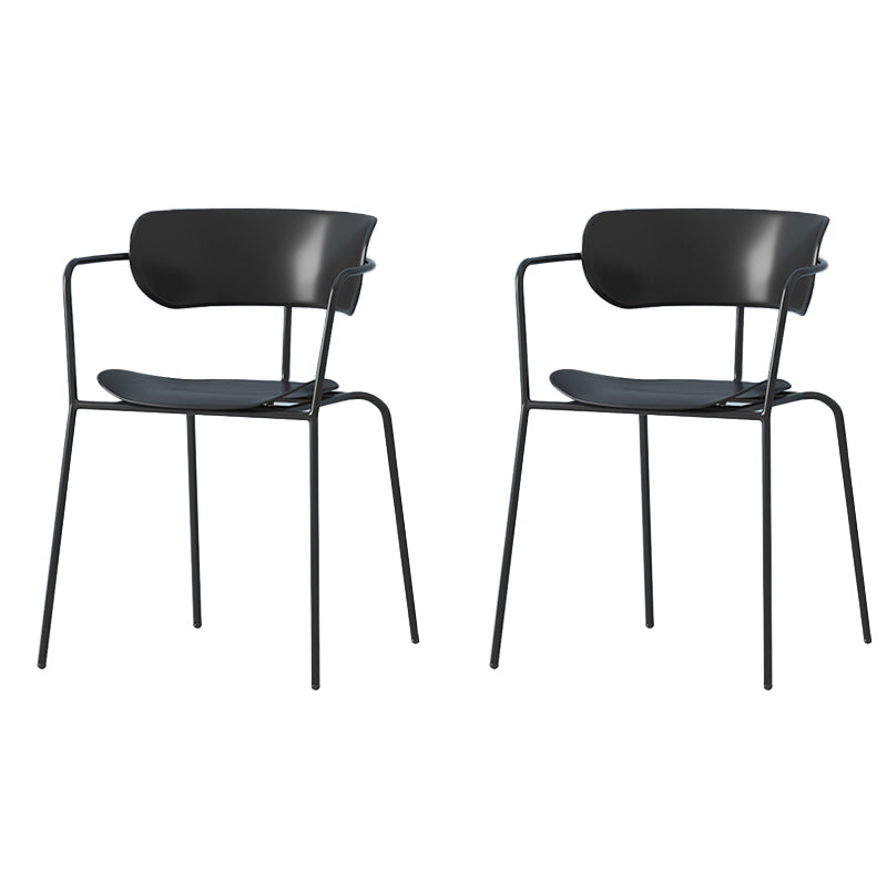 Modern Style Arm Chair Plastic Indoor Dining Chair for Living Room