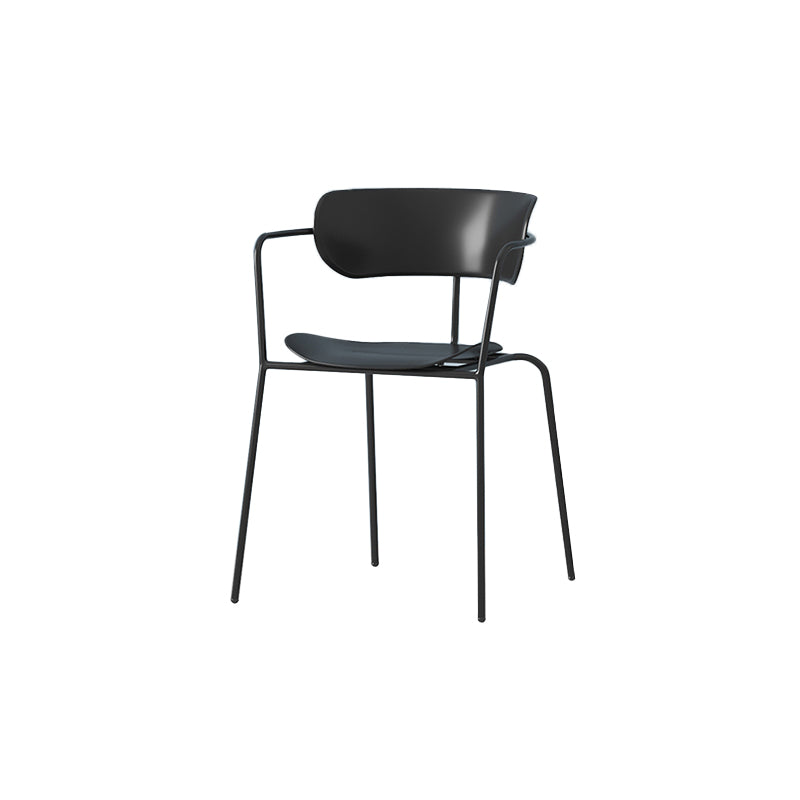 Modern Style Arm Chair Plastic Indoor Dining Chair for Living Room