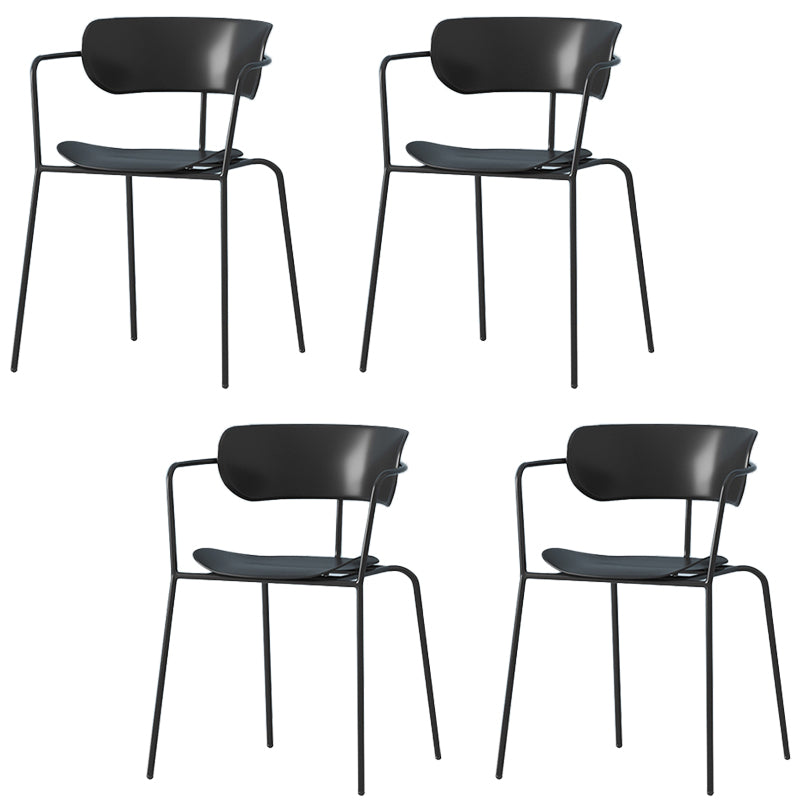 Modern Style Arm Chair Plastic Indoor Dining Chair for Living Room